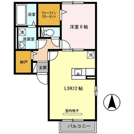 住道駅 徒歩22分 2階の物件間取画像